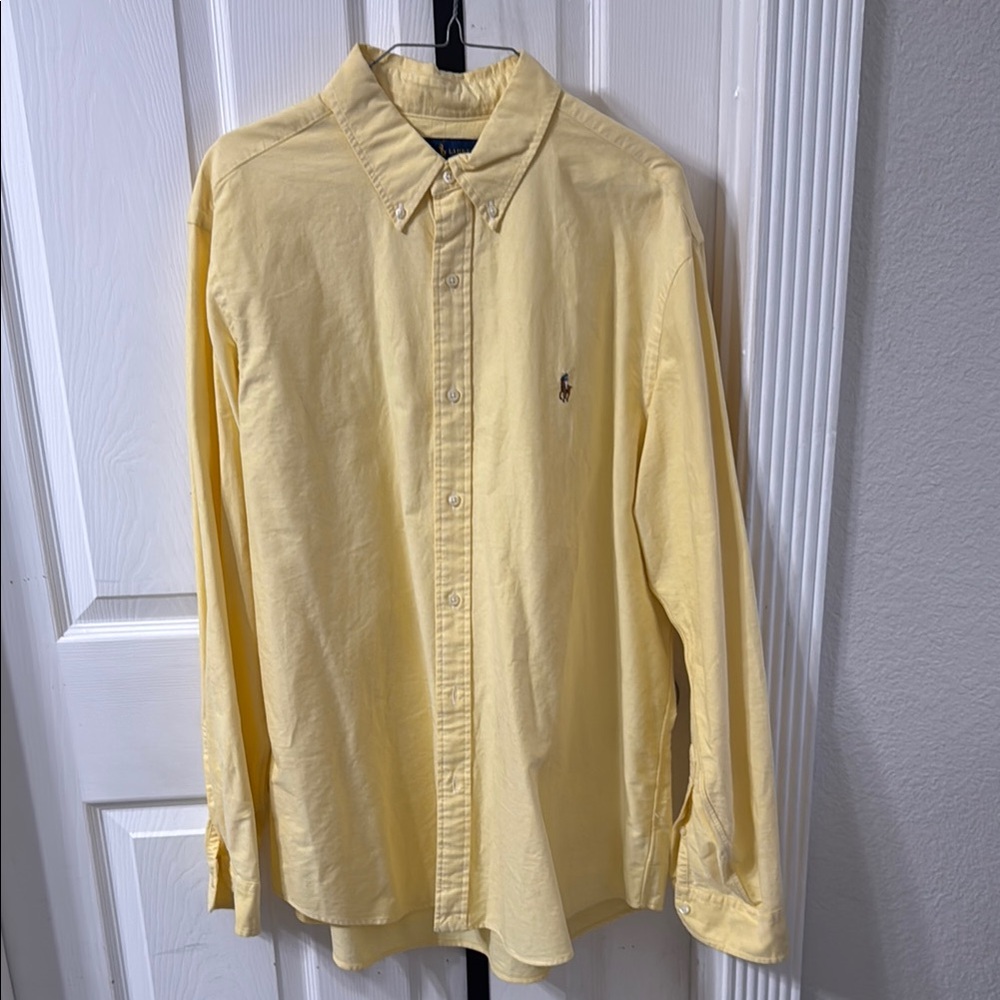 Polo by Ralph Lauren Yellow Casual Button Down Shirt